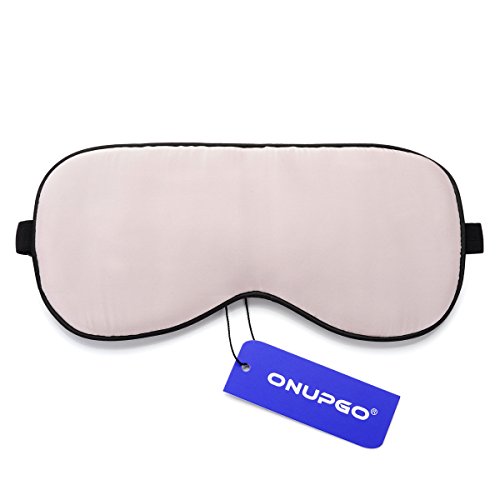 ONUPGO Sleep Mask Eye Mask Blindfold Soft Eyeshade Natural Silk Sleeping Mask