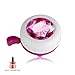 NIECOR Kids Bike Bell Toddler Stainless Steel Bells Bike Horny Best Accessory in Bikes for Girls (Red&White)