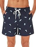 SILKWORLD Mens Swim Shorts Athletic Swimwear Beach