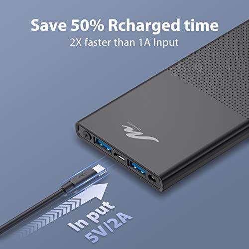 Alongza Compact 10000mAh Portable Charger, Cell Phone Battery Charger