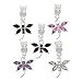 HOUSWEETY 10Pcs Mixed Dragonfly Dangle Beads Fit Charm Bracelet
