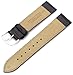 Hadley-Roma 20mm 'Men's' Leather Watch Strap, Color:Black (Model: MSM725RA 200)