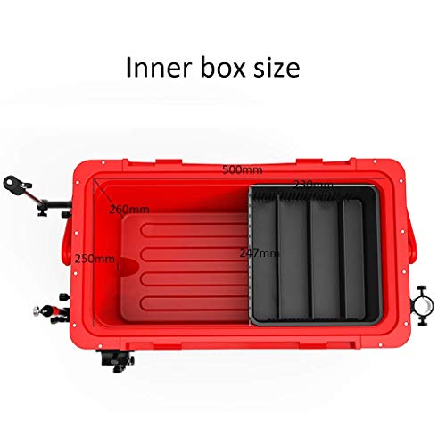 ZFF Fischereikasten Mit Sitz 40L Vierbeiner Heben Groß Kapazität Verdickung Isolierung Angelbox Angeln Ausrüstung Mit… – Bild 5