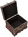 Vintiquewise QI003027.S Small Wooden Box, Old Style Treasure Chest