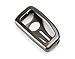 iJDMTOY (1) Premium Gun Metal Grey Alloy Metal Key Fob Cover Case Compatible With Lexus IS ES GS RC NX RX LX 200 250 350 Remote Key