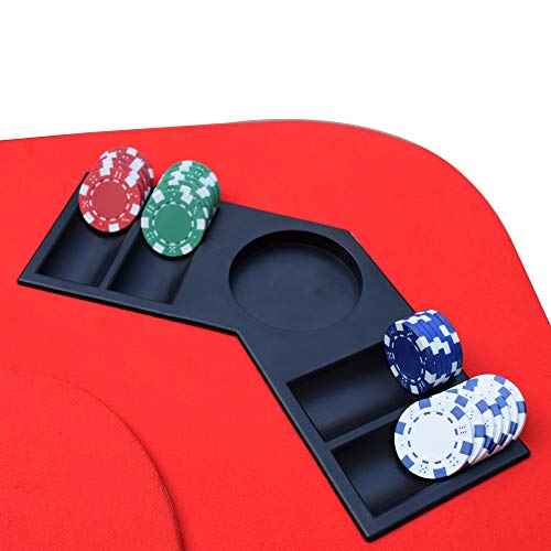 Hathaway No Limit 3-in-1 Portable Casino Tabletop, Black/Red