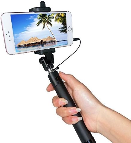 Selfie Stick, Jife [Battery Free] Wired Selfie Stick for iPhone SE/6S/6S Plus/6/6 Plus/5S/ GalaxyS7/ Galaxy S7 Edge/ Nexus 6p/ LG G5 and More