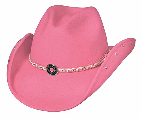 Montecarlo / Bullhide Hats - BABY JANE Kids Child Wool Western Cowboy Hat (Small, Pink)