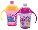 Munchkin Click Lock Bite Proof Soft Spout Trainer Cup, Pink/Purple, 7 Ounce, 2 Count