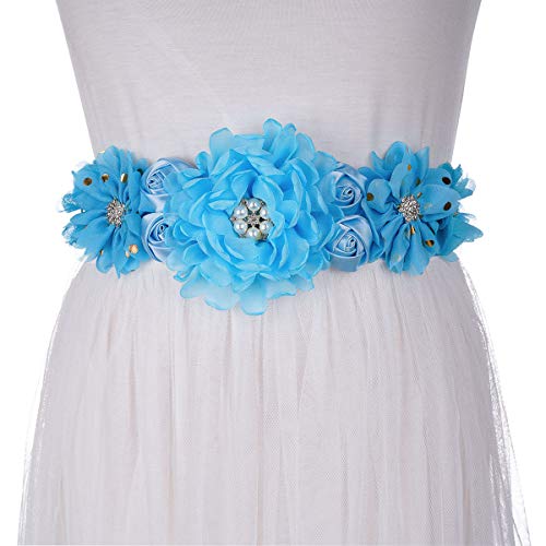 Maternity Sash Belts Rhinestone Crystal Flowers Wedding  display picture 2