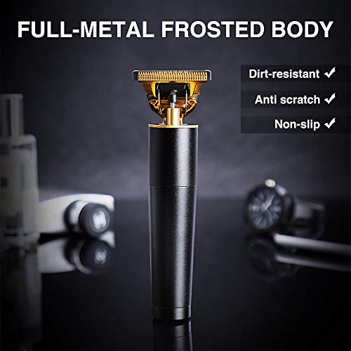 Professional Hair Outliner Grooming Trimmer Clippers for Men - Close Cutting T-Blade Hair Trimmer Cordless Hair Cutting Kit Electric Rechargeable Pro Li Outliner