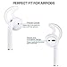 AirPods Case Accessories Kit [Front LED Visible], HULOSAN Silicone Protective Airpods Case Cover Skin for Apple AirPod 1 & 2 -With Airpods Ear Hook/Tips/Strap/Clips/Watch Holder/Keychain/Zipper Box