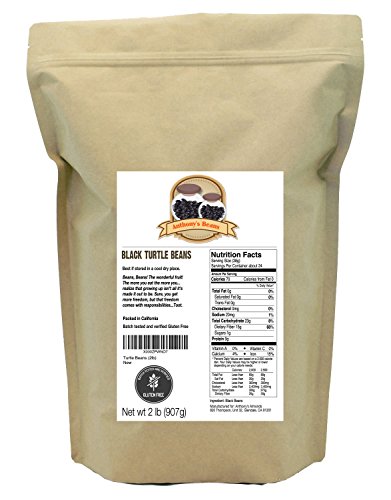 Anthony's Dried Black Beans (Turtle) Gluten Free, 2lb