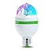 LED Rotating Disco Light Bulb E27 3W Auto Rotating RGB Disco Ball Lamps Rotating Light Party Lights, Strobe Light, 3W LED Bulb for Stage Xmas DJ Bar Karaoke Xmas Wedding Show Club Pub