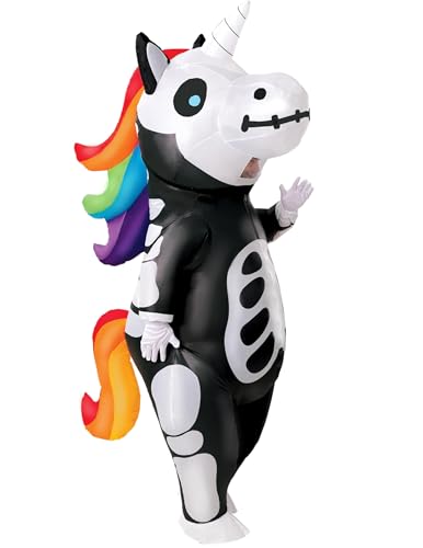 Spooktacular Creations Halloween Inflatable Costume, Full Body Unicorn Blow Up Costume for Adult Holiday Themed Cosplay Party