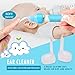 Ear Wax Removal, EarWax Vacuum remover, Electric Ear Cleaner Tools Smart Automatic Ear Removal Kit Adjustable Ear Wax Pick with Led Light Soft Silicone Easy Comfortable Cleaning