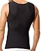 Leo Mens Abs Slimming Body Shaper with Back Support,Black,XX-Large