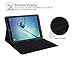 Xboun Galaxy Tab S2 Keyboard Case, Sumsung Galaxy Tab A 9.7 Slim Stand PU Leather Case Cover with Detachable Wireless Keyboard for Galaxy Tab S2/A 9.7 Android Tablet（Black）
