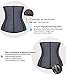 YIANNA Breathable Waist Trainer for Women Underbust Latex Sport Girdle Corsets Cincher Hourglass Body Shaper, (Black, M)