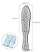 BEZOX Professional Foot File Callus Remover, Double Sided Pedicure Rasp for Cracked Heel and Dead Foot Skin - Heavy Duty Surgical Grade Stainless Steel - W/Cloth Storage Bag & Gift Box
