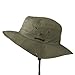 Extra Big Size Brushed Twill Aussie Hats - Olive 2XL-3XL