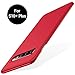 TORRAS Slim Fit Galaxy S10 Plus Case, Hard Plastic Ultra Thin Phone Cover Case with Matte Finish Grip Compatible with Samsung Galaxy S10 Plus, Red