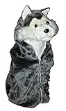 Fashion Vest with Animal Hoodie for Kids - Dress Up Costume - Pretend Play (Small, Wolf)
