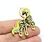 Unicorn Enamel Pin Astronaut Black Unicorn in a Space Suit Colorful Lapel Pin