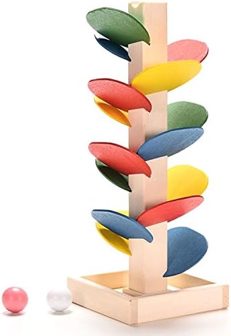 Montessori Educational Toy Blocks Wooden Tree Marble Ball Run Track Game Baby Kids Children Intelligence Wooden Baby Toys