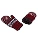 DZT1968® Knit Wool Women Girl Snowflake Winter Keep Warm Mittens Gloves (Red)