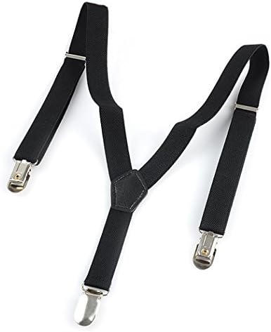 Kllniss Womens Suspenders - Y Shape Adjustable and Elastic Braces (One Size, Black11)