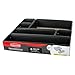 Rubbermaid FG1J3209BLA 6-Piece Interlocking Drawer Utensil Organizer Set, Black