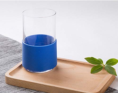 7 PCS Silicone Coffee Cup Sleeve Reuseable Heat-Resistant Coffee Cup Assorted Colors - Thumbnail 2
