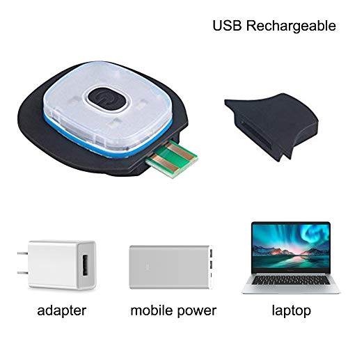 INHDBOX LED Mütze Kappe, Strickmütze mit USB Nachladbare Licht, Beleuchtung und blinkende Warnungs-Arten 8 LED, einfache… – Bild 7