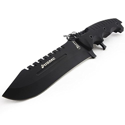 Unlimited Wares Licensed USMC Marines Tactical Knife 11.5Inch Overall