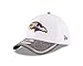 New Era NFL Baltimore Ravens 2016 Training Camp Team Color 39THIRTY Stretch Fit Cap, Small/Medium, White/Gray Heather