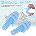 Nnrly 6 Packs Reusable Silicone Ear Plugs, Waterproof Hypoallergenic Noise Reduction Earplugs for Hearing Protection, Suitable for Sleeping,Snoring, Swimming, Concerts, with Storage Bags