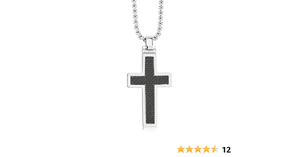 TUNGSTEN CARBIDE CROSS PENDANT 