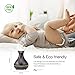 ASAKUKI 4L Humidifiers with Essential Oil Diffuser, Quiet with 7 Color Nightlight, Easy to Clean
