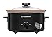 Chefman XL 7 Qt. Slow Cooker, All-Natural, Glaze & Chemical-Free Pot, Stovetop or Oven Cooking, Dishwasher Safe Crock; Naturally Nonstick & Paleo-Friendly, Low-Lead Stoneware, Bonus Recipes Included