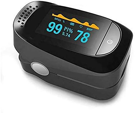 Saturation Monitor for Pulse Rate and SpO2 Level, Suitable for Home, Exercise and Travel Use (Grey)