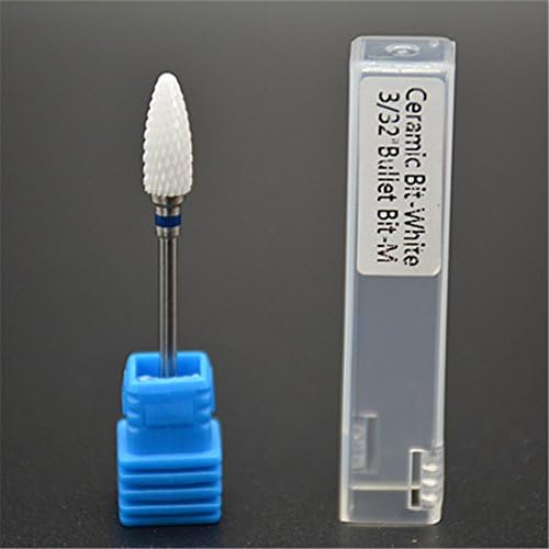Hot Ceramic Nail Drill Bit For Electric Manicure Machine Accessories Nail Art Tools Electric Manicure Cutter Nail Files Blue Medium