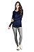 Tealing Women's Round Neck Long Sleeve Dolman Top Stretchy Lightweight