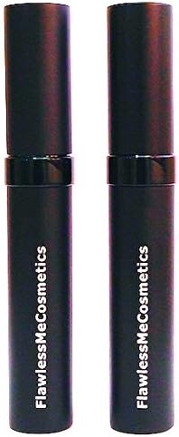 Flawless Me Cosmetics Mascara and Primer Creates Volume, Length and Fullness Without Clumping, Black, 2 Piece