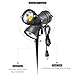 warmoon Outdoor LED Landscape Spotlight 5W Waterproof Decorative COB Lamps Warm White Line Voltage with Spiked Stand for Lawn, Garden, Yard, Driveway, Pathways - 4 Packs
