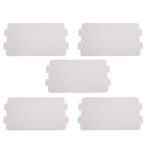 5Pcs Microwave Oven Mica Plate Sheet,Microwave Waveguide Cover Replacement Repairing Accessory, Ideal for Kitchen Microwave Oven(Single Size:4.6 X 2.5 Inch)