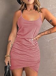 Acelitt Pink Sundress for Women 2024 Summer