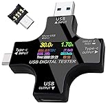 Binval Digital Multimeter 2 in 1 USB C Tester LCD