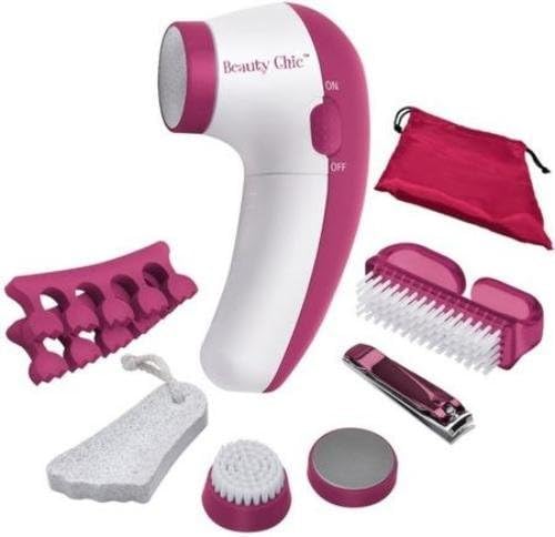 Revlon 7 Piece Pedicure Spa Kit with Multiple Pedicure Spa Tools - Pumice Stone, 2 Toe Separators, Pedicure Brush &amp; Nail Clipper, Bonus FREE Storage Pouch Included