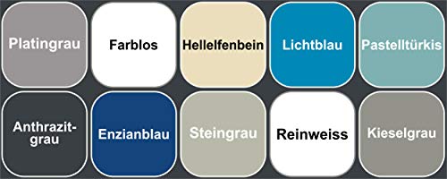 Wowe 2K Fliesenlack Fliesenfarbe Wand und Bodenfliesen | Anthrazit-Grau